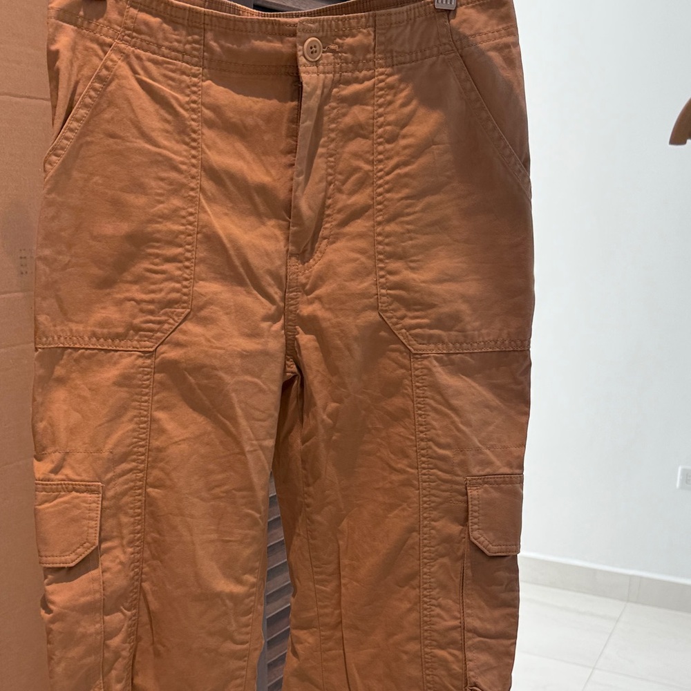 Abercrombie & Fitch Brown Cargo Wide Leg Pants